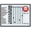 Quartet Magnetic In/Out Board, 15 Name Capacity, 24"x18", Gray QRT781G